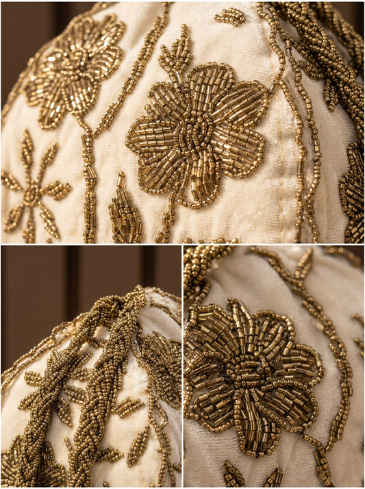 Gold Handmade Potli | Perfect for Weddings and Parties