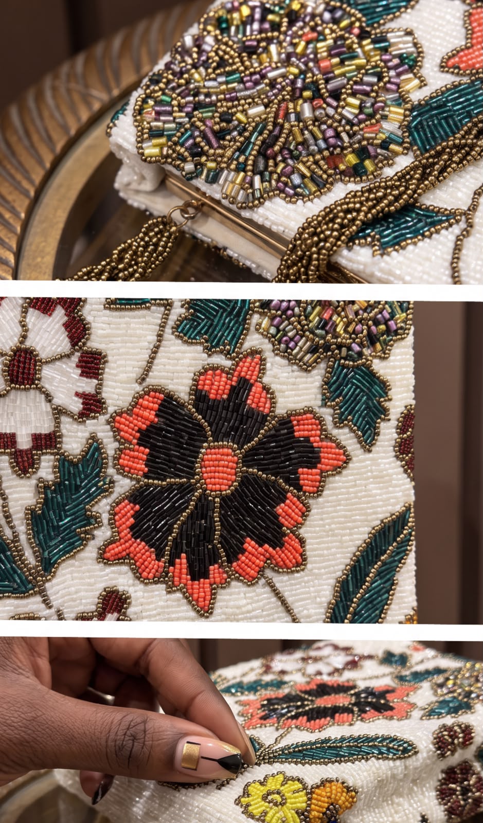 Beaded Botanical Bloom Handbag – Amal Ayub