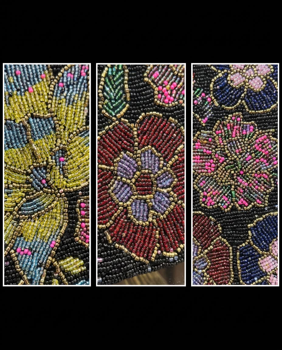 Beaded Ruby Garden Handbag – Amal Ayub