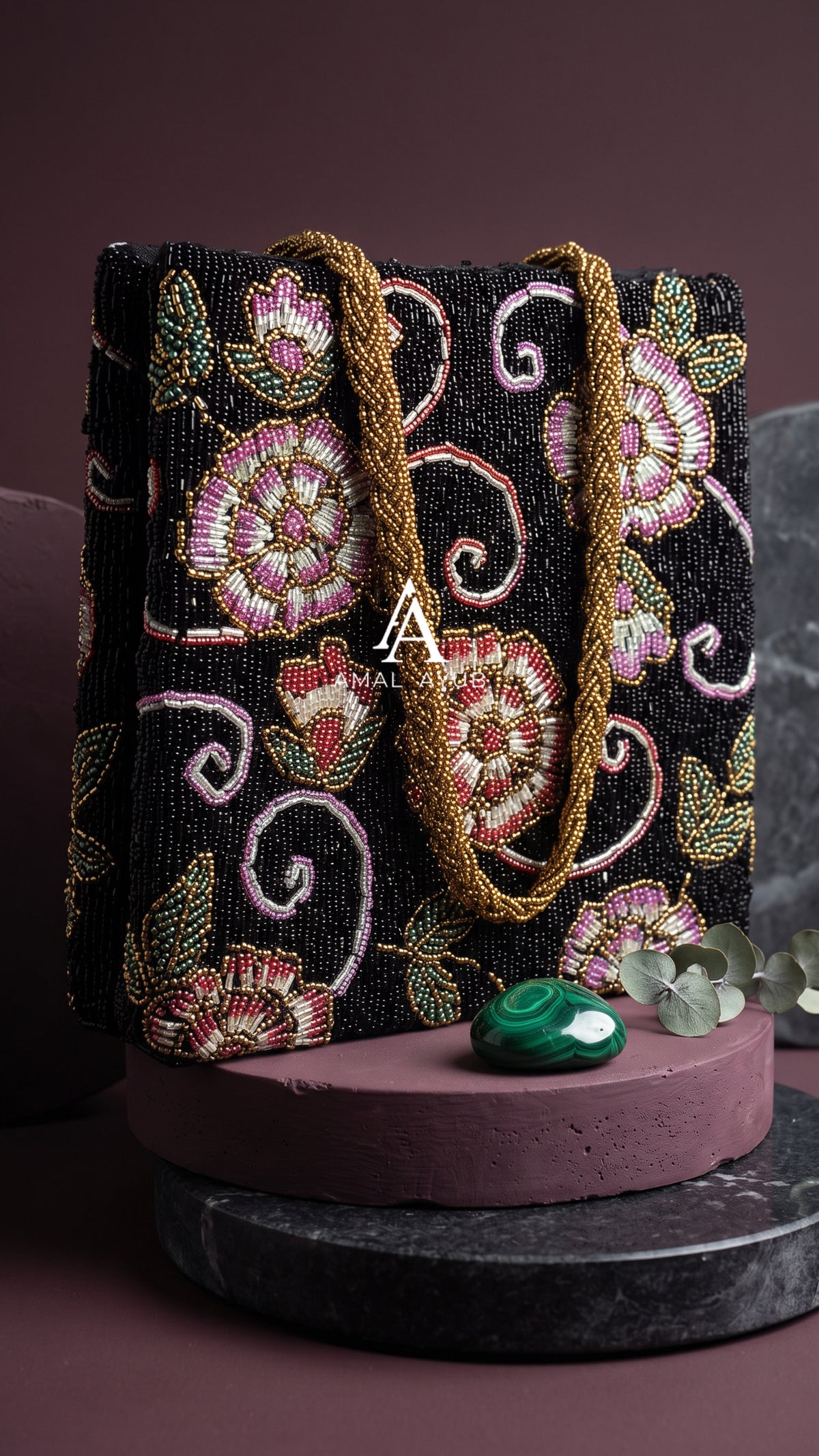 Hand Embellished Floral Handbag | Parties & Weddings