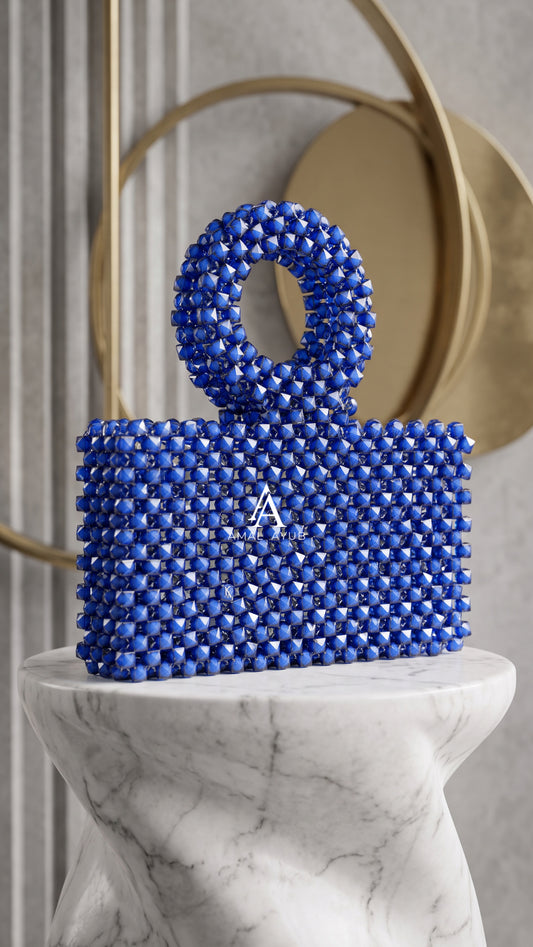 Cobalt Crystal Signature Handmade Bag