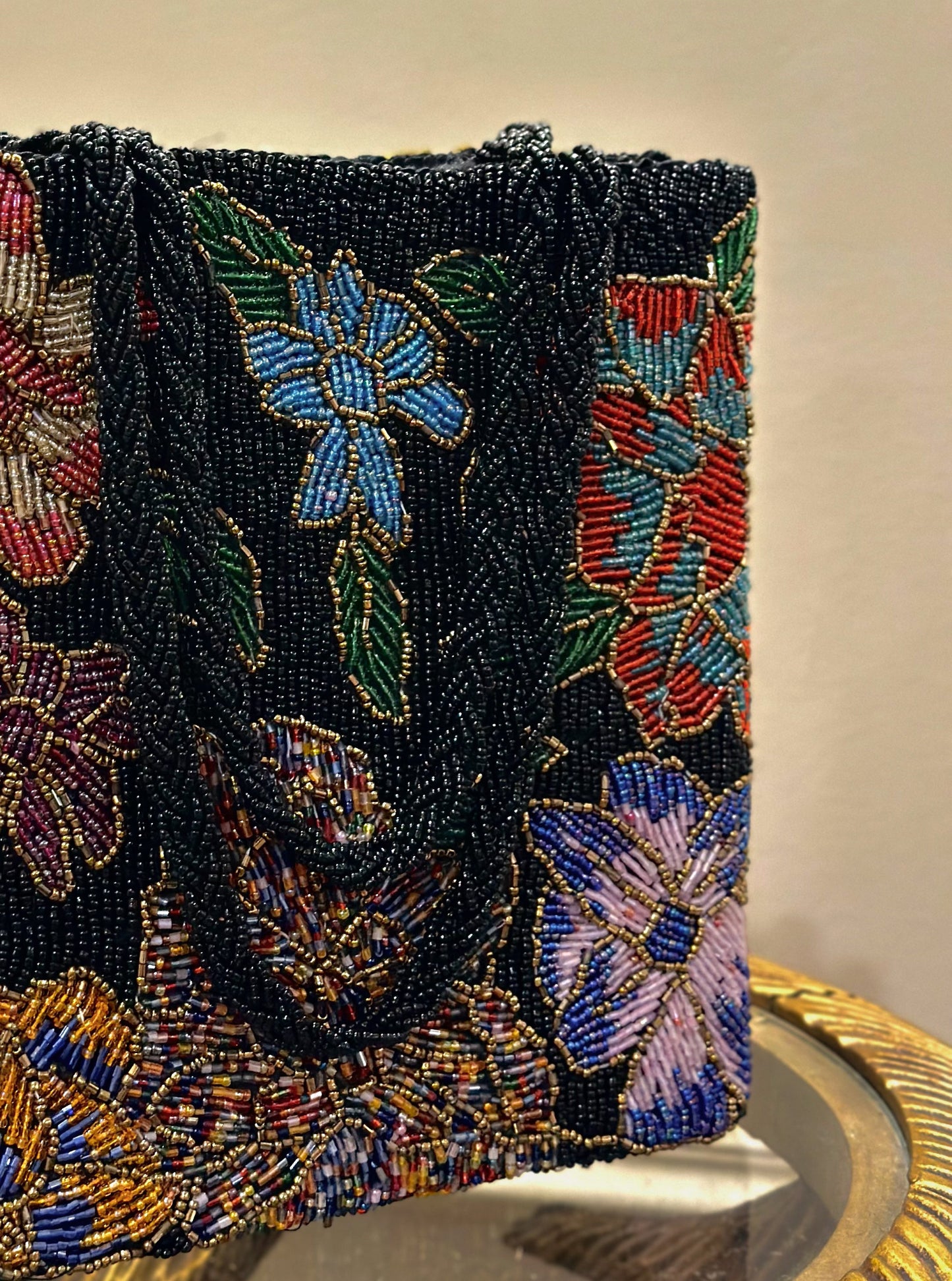 Hand Embellished Multifloral bag
