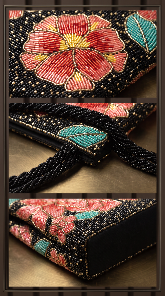 Beaded Floral Handbag | Weddings & Parties