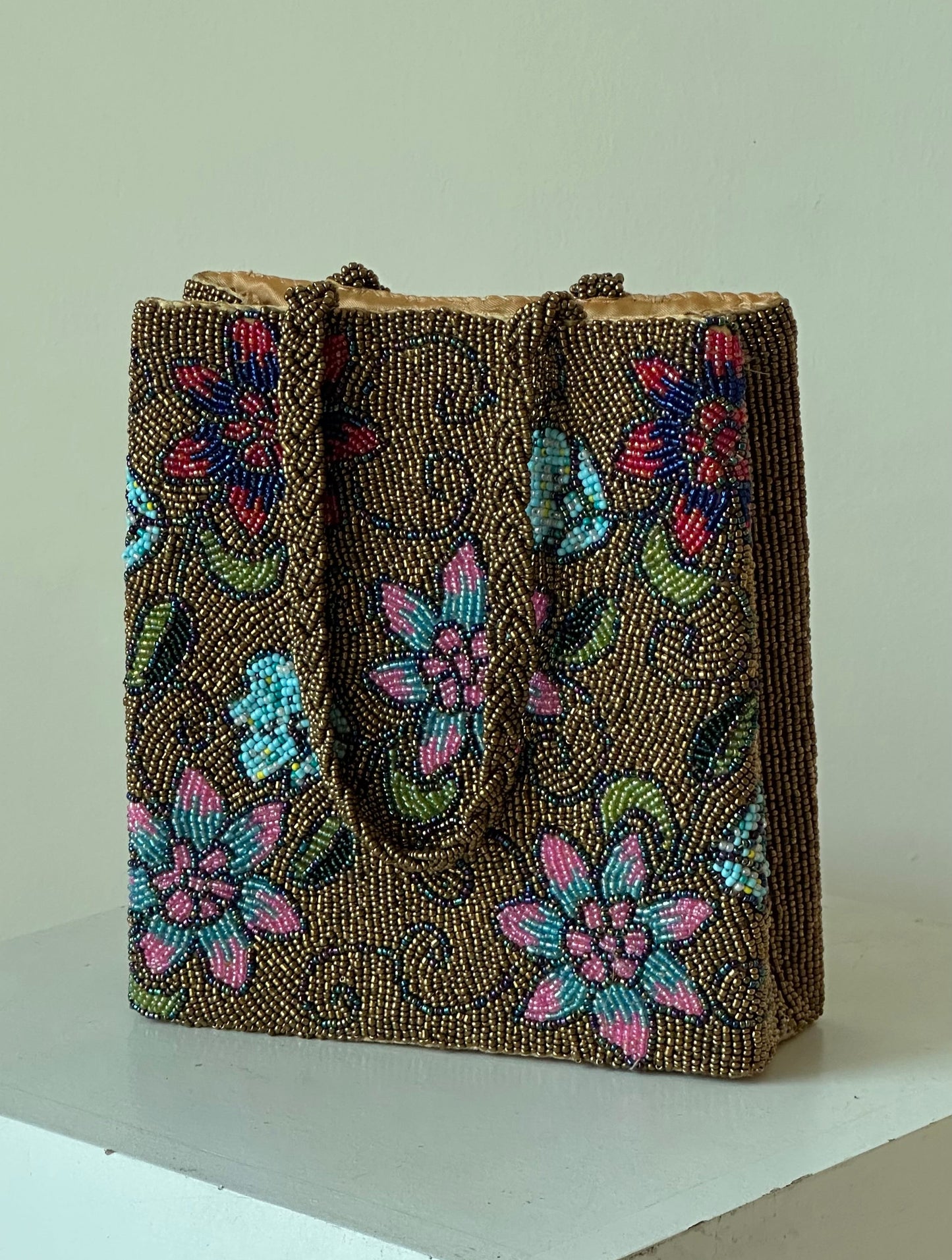 Handcrafted beaded bag