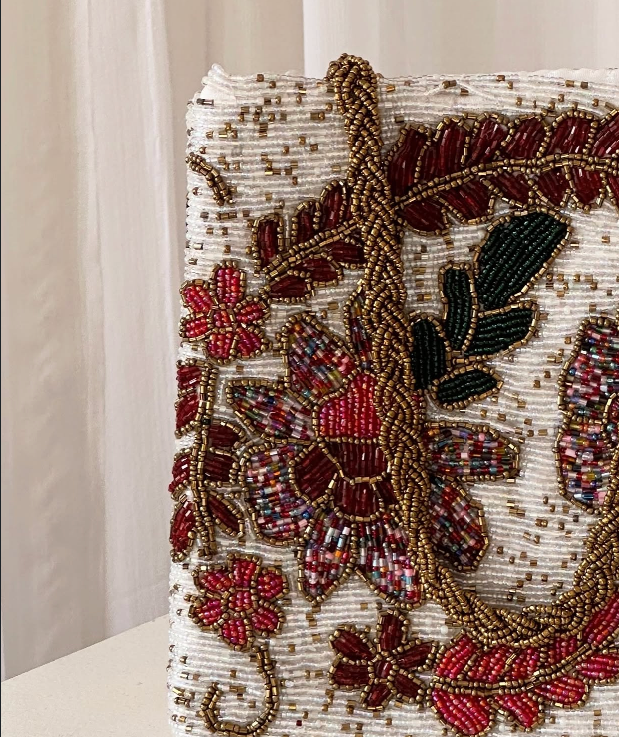 Multicolour patchwork embellished bag