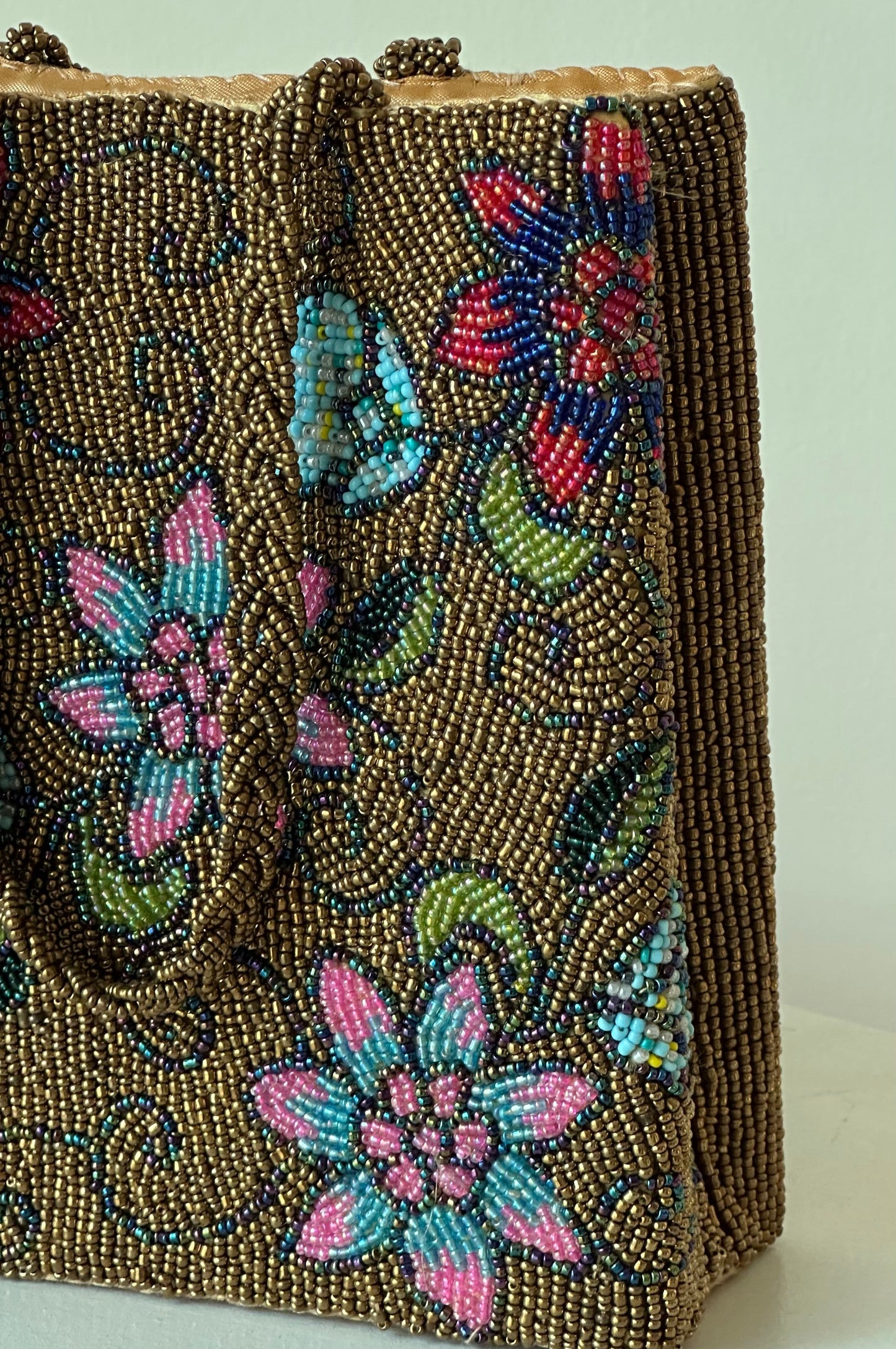 Handcrafted beaded bag