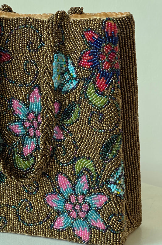 Handcrafted beaded bag