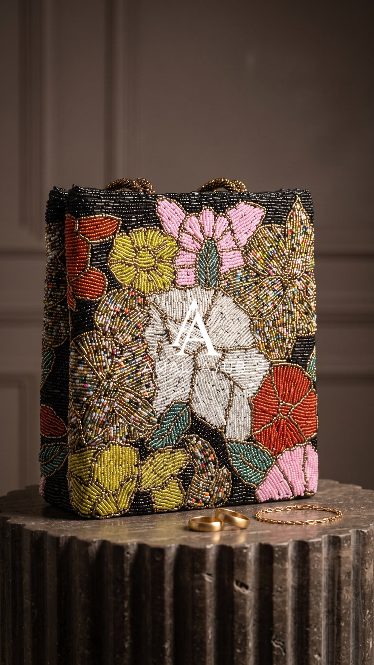 Beaded Statement Evening Bag for Weddings | Amal Ayub