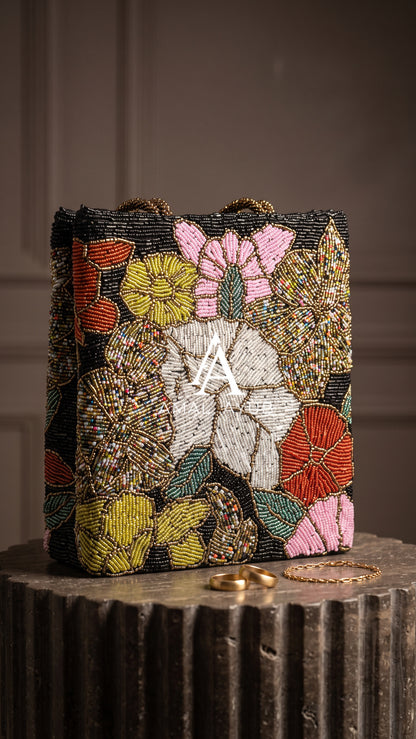 Beaded Statement Evening Bag for Weddings | Amal Ayub