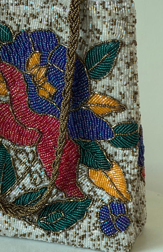 Handcrafted beaded bag