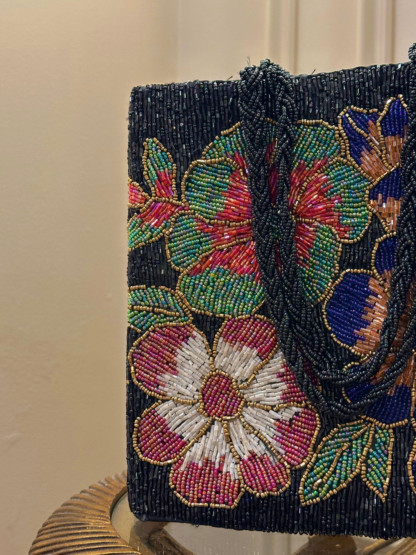 Hand embellished bag