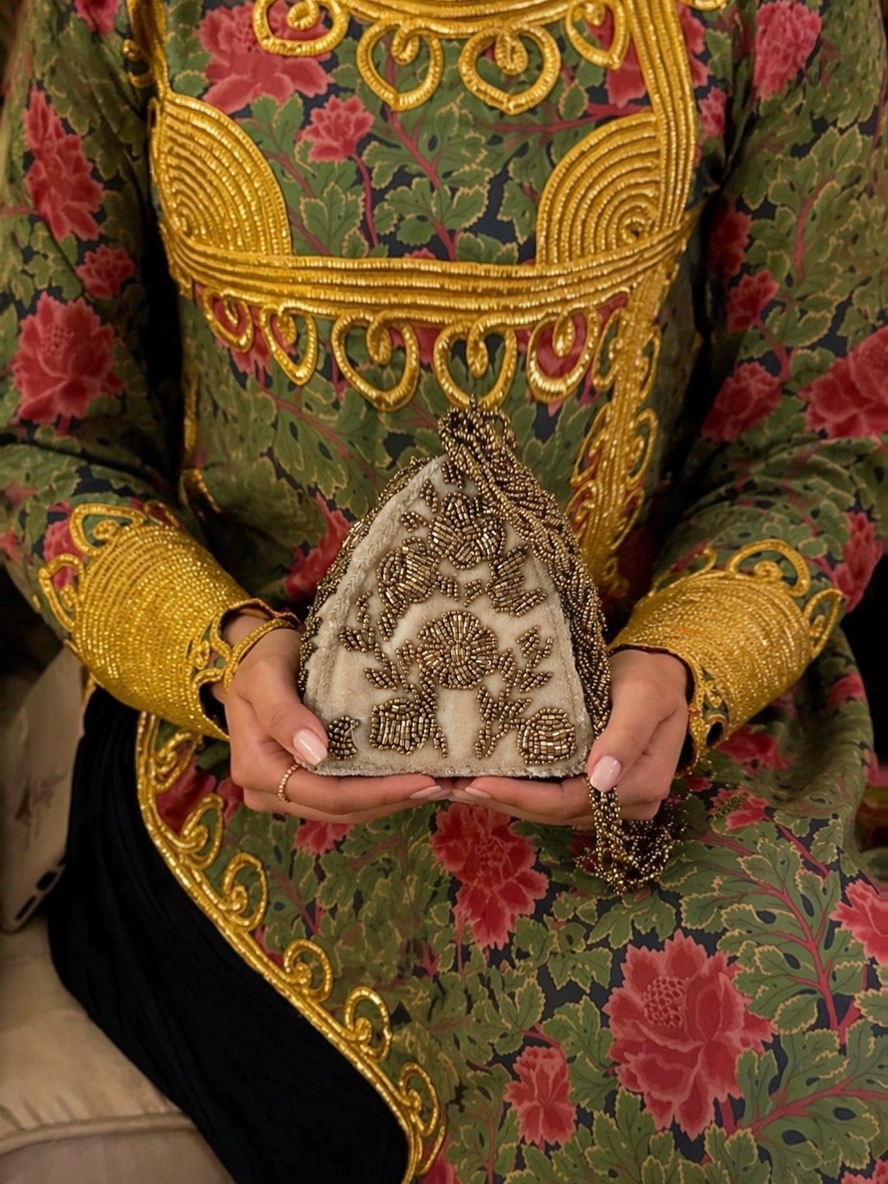 Pyramid style potli clutch Pakistan