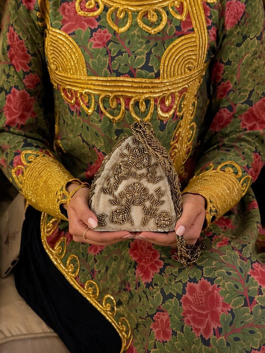 Pyramid style potli clutch Pakistan