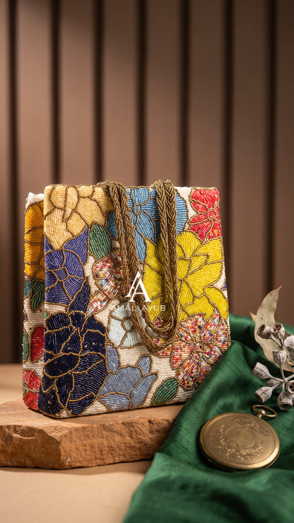 The Artisan Beaded Bloom handbag | Perfect for Weddings | Parties