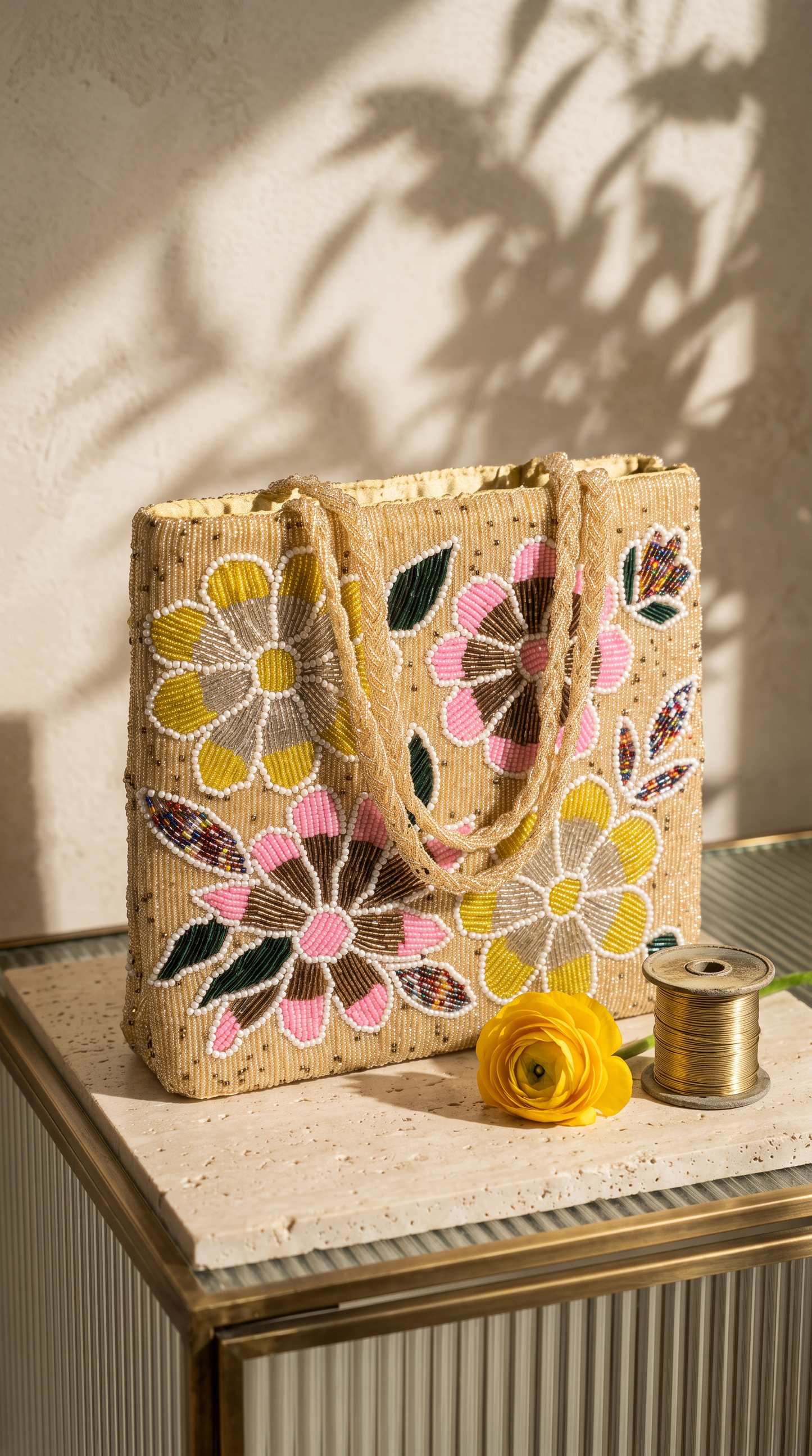 FLORAL LUXE Beaded bag | Perfect for Weddings and Events