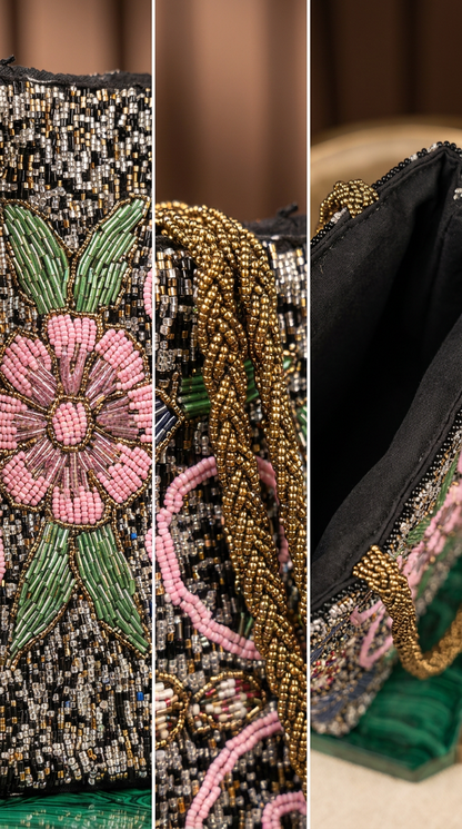 Beaded Handmade bag | Evening bag | Festive | Wedding Purse