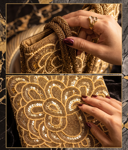 Golden Wedding Handbag | Perfect for Weddings & Festive occasions