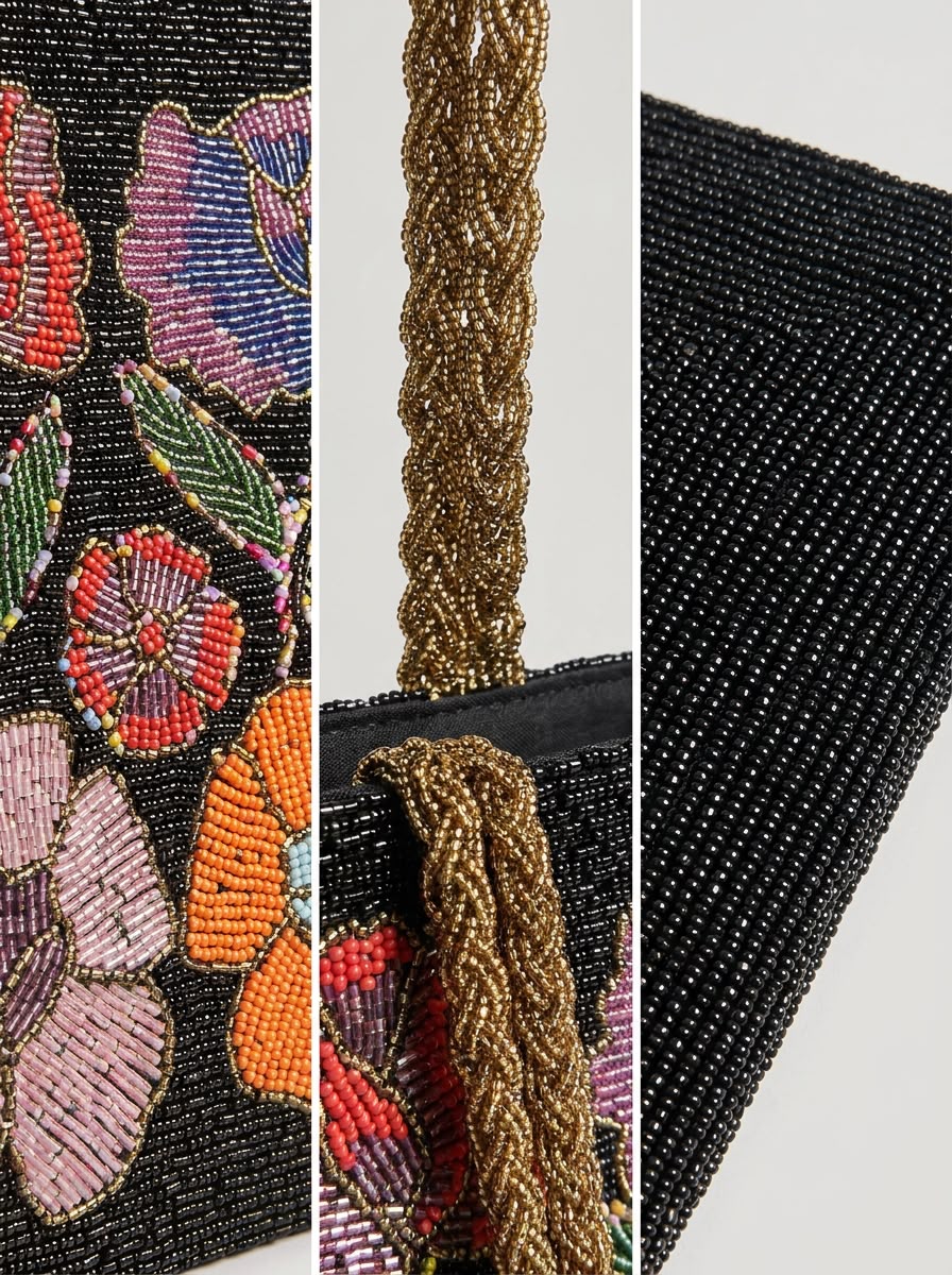 Beaded Sunset Petal Handbag – Amal Ayub