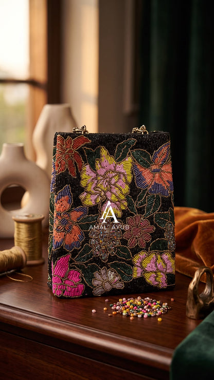 Fuchsia Bloom Handbag – Amal Ayub