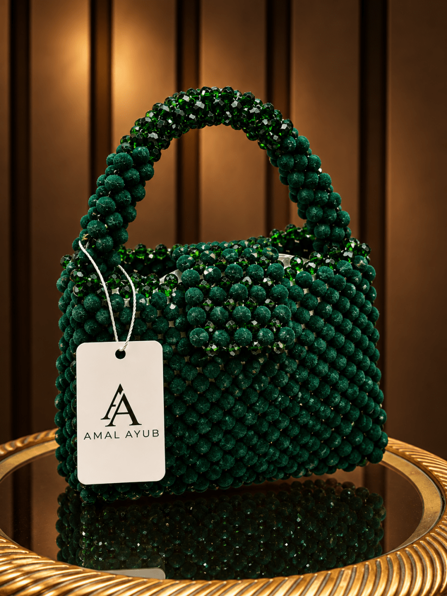 Emerald Green Handbag | Signature Collection - Amal Ayub