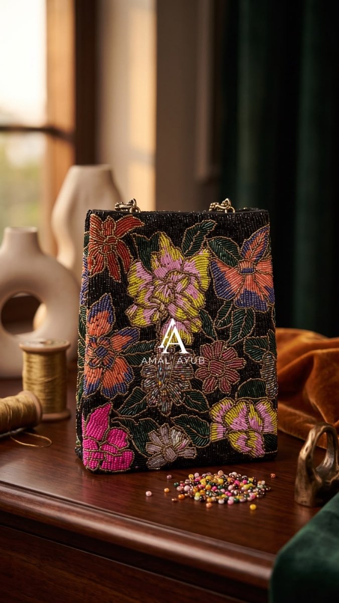 Fuchsia Bloom Handbag – Amal Ayub - Amal Ayub