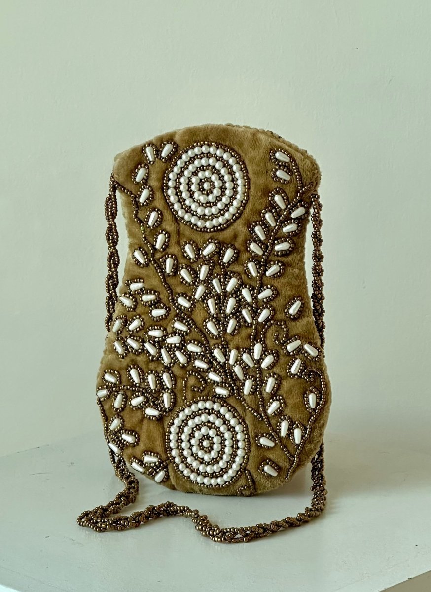 Gold Pearl work potli purse girls - Amal Ayub