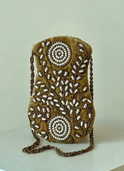 Gold Pearl work potli purse girls - Amal Ayub