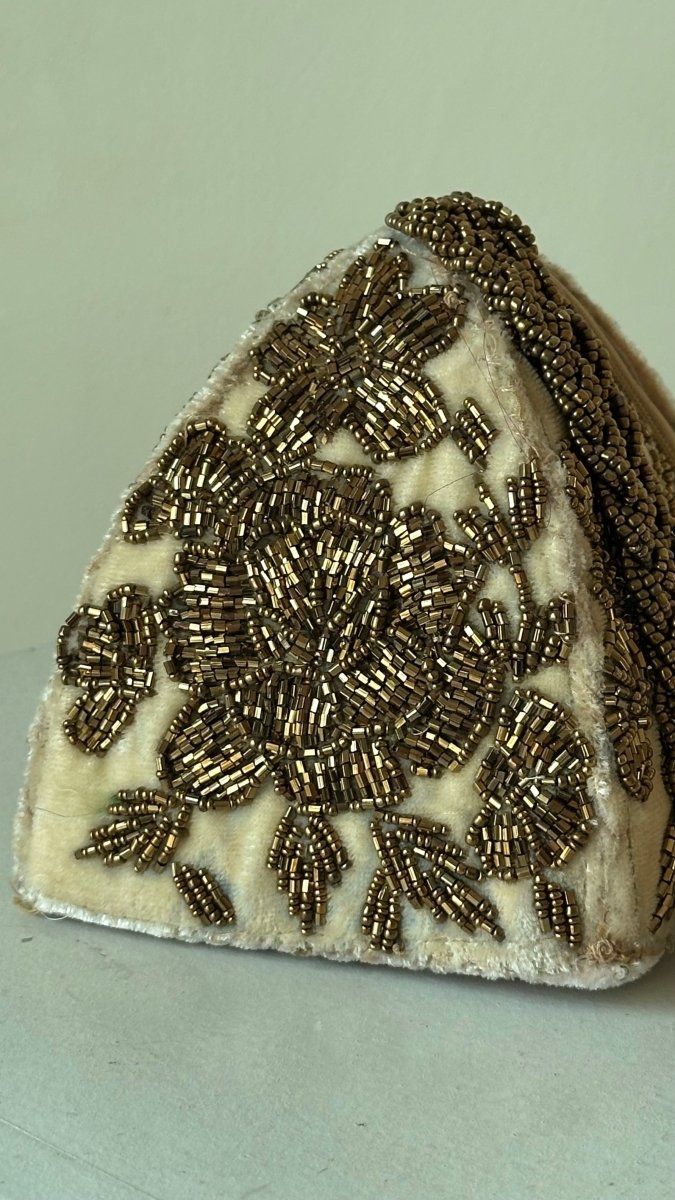 Gold potli clutch bag for girls - Amal Ayub