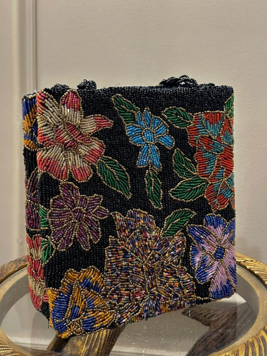 Handicraft Floral Handbag – Hand Embellished | Amal Ayub - Amal Ayub