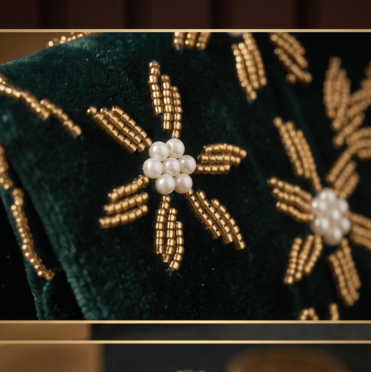 Midnight Emerald Clutch | Handmade clutch | Parties and Weddings - Amal Ayub