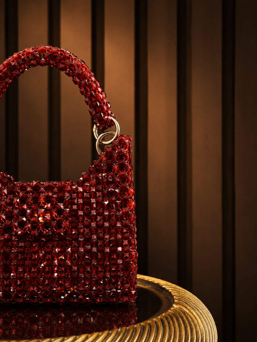Ruby Handcrafted Evening Bag | Ladies handbag - Amal Ayub