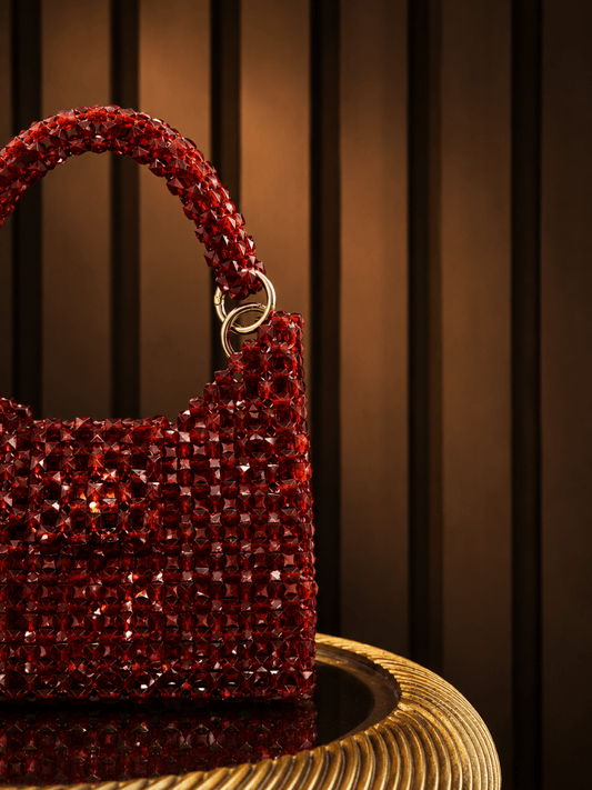 Ruby Handcrafted Evening Bag | Ladies handbag - Amal Ayub