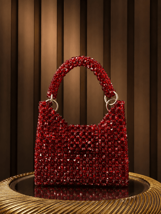 Ruby Handcrafted Evening Bag | Ladies handbag - Amal Ayub