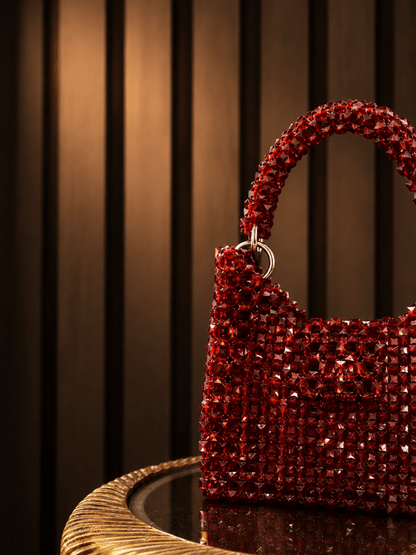 Ruby Handcrafted Evening Bag | Ladies handbag - Amal Ayub
